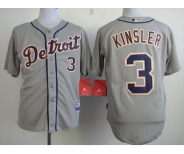 Detroit Tigers #3 Ian Kinsler Gray Jersey