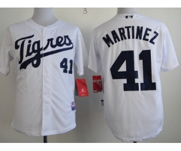Detroit Tigers #41 Victor Martinez 2013 White Jersey