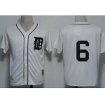 Detroit Tigers #6 Al Kaline 1968 Cream Throwback Jersey