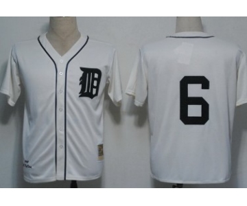 Detroit Tigers #6 Al Kaline 1968 Cream Throwback Jersey