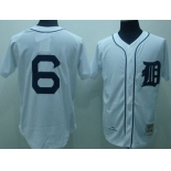 Detroit Tigers #6 Al Kaline 1968 White Throwback Jersey