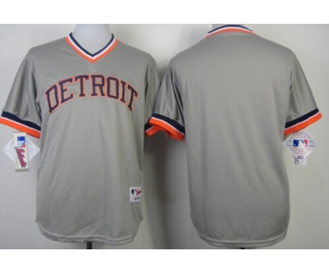 Detroit Tigers Blank 1984 Gray Pullover Jersey