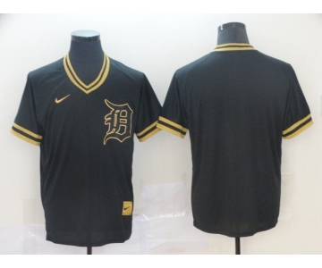 Men Detroit Tigers Blank Black gold Game Nike 2022 MLB Jersey