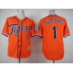 Men's Detroit Tigers #1 Jose Iglesias 2015 Orange Jersey