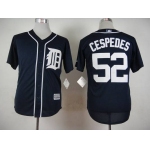 Men's Detroit Tigers #52 Yoenis Cespedes 2015 Navy Blue Jersey