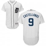 Men's Detroit Tigers #9 Nick Castellanos White Flexbase Authentic Collection Stitched MLB Jersey