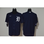 Men's Detroit Tigers Blank Navy Blue Stitched MLB Cool Base Nike Jersey