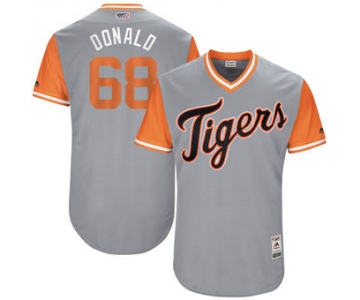 Men's Detroit Tigers Daniel Stumpf Donald Majestic Gray 2017 Players Weekend Authentic Jersey