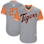 Men's Detroit Tigers Jordan Zimmermann J Z Majestic Gray 2017 Players Weekend Authentic Jersey