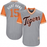 Men's Detroit Tigers Mikie Mahtook Night Hawk Majestic Gray 2017 Players Weekend Authentic Jersey
