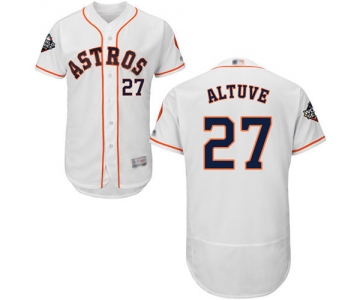 Astros #27 Jose Altuve White Flexbase Authentic Collection 2019 World Series Bound Stitched Baseball Jersey