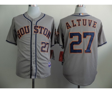 Houston Astros #27 Jose Altuve Gray Jersey