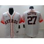 Men's Houston Astros #27 Jose Altuve White Nike Drift Fashion Cool Base Jersey