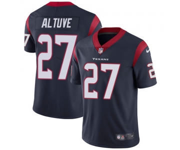 Nike Houston Texans #27 Jose Altuve Navy Blue Team Color Men's Stitched NFL Vapor Untouchable Limited Jersey
