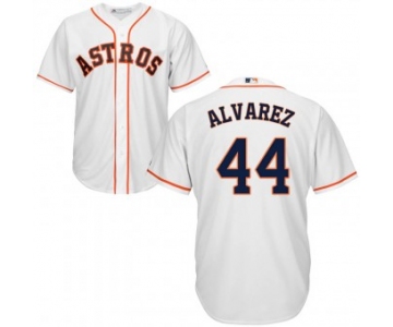 Men's  Houston Astros #44 Yordan Alvarez Majestic Cool Base Home White Jersey