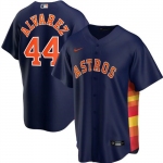 Men's Houston Astros Navy #44 Yordan Alvarez Cool Base Stitched MLB Jersey