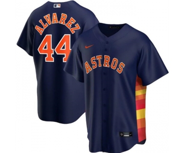 Men's Houston Astros Navy #44 Yordan Alvarez Cool Base Stitched MLB Jersey