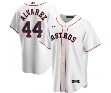 Men's Houston Astros White #44 Yordan Alvarez Cool Base Stitched MLB Jersey