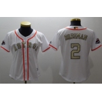 Houston Astros #2 Alex Bregman White 2017 World Series Champions Gold Program Cool Base Women's Stitched Baseball Jersey