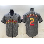 Men's Houston Astros #2 Alex Bregman Grey With Patch Cool Base Stitched Baseball Jersey