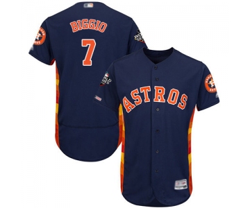 Astros #7 Craig Biggio Navy Blue Flexbase Authentic Collection 2019 World Series Bound Stitched Baseball Jersey