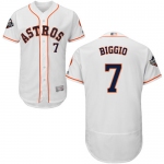 Astros #7 Craig Biggio White Flexbase Authentic Collection 2019 World Series Bound Stitched Baseball Jersey