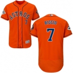 Men's Houston Astros #7 Craig Biggio Orange Flexbase Authentic Collection 2017 World Series Bound Stitched MLB Jersey