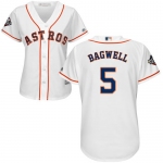 Astros #5 Jeff Bagwell White Home 2019 World Series Bound Women's Stitched Baseball Jersey