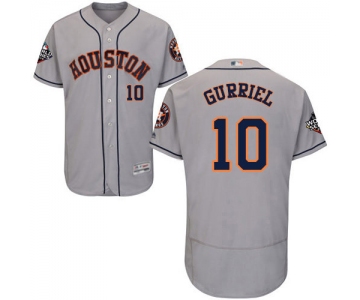 Astros #10 Yuli Gurriel Grey Flexbase Authentic Collection 2019 World Series Bound Stitched Baseball Jersey