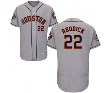 Astros #22 Josh Reddick Grey Flexbase Authentic Collection 2019 World Series Bound Stitched Baseball Jersey