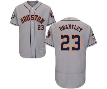 Astros #23 Michael Brantley Grey Flexbase Authentic Collection 2019 World Series Bound Stitched Baseball Jersey