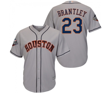 Astros #23 Michael Brantley Grey New Cool Base 2019 World Series Bound Stitched Baseball Jersey