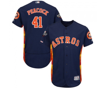 Astros #41 Brad Peacock Navy Blue Flexbase Authentic Collection 2019 World Series Bound Stitched Baseball Jersey