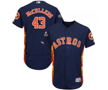 Astros #43 Lance McCullers Navy Blue Flexbase Authentic Collection 2019 World Series Bound Stitched Baseball Jersey