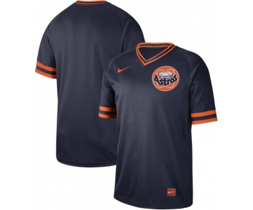 Astros Blank Navy Authentic Cooperstown Collection Stitched Baseball Jersey