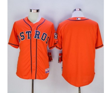 Astros Blank Orange Cool Base Stitched MLB Jersey