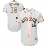 Houston Astros #16 Brian McCann White FlexBase Authentic 2018 Gold Program Cool Base Stitched MLB Jersey