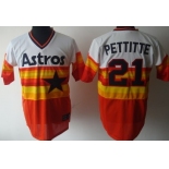 Houston Astros #21 Andy Pettitte Rainbow Throwback Jersey