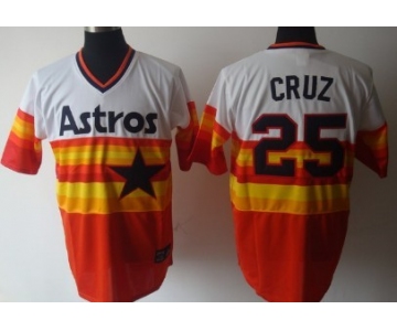 Houston Astros #25 Jose Cruz Rainbow Throwback Jersey