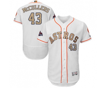 Houston Astros #43 Lance McCullers White FlexBase Authentic 2018 Gold Program Cool Base Stitched MLB Jersey