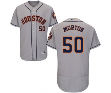 Houston Astros #50 Charlie Morton Grey Flexbase Authentic Collection Stitched Baseball Jersey