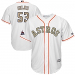 Houston Astros #53 Ken Giles White 2018 Gold Program Cool Base Stitched MLB Jersey