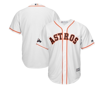 Houston Astros Majestic 2019 Postseason Official Cool Base Player White Jersey