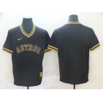 Men Houston Astros Blank Black gold Game Nike 2022 MLB Jersey