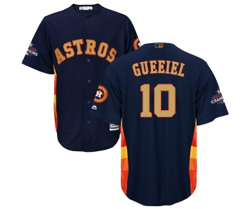 Men's Houston Astros #10 Yuli Gurriel Navy Blue 2018 Gold Program Cool Base Stitched MLB Jersey