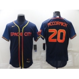 Men's Houston Astros #20 Chas McCormick 2022 Navy Blue City Connect Flex Base Stitched Baseball Jersey