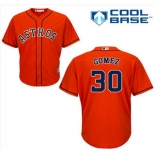 Men's Houston Astros #30 Carlos Gomez Alternate Orange MLB Cool Base Jersey