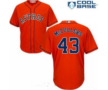 Men's Houston Astros #43 Lance McCullers Jr. Orange Alternate Stitched MLB Majestic Cool Base Jersey