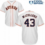 Men's Houston Astros #43 Lance McCullers Jr. White Home Stitched MLB Majestic Cool Base Jersey