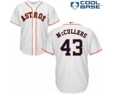 Men's Houston Astros #43 Lance McCullers Jr. White Home Stitched MLB Majestic Cool Base Jersey